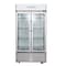 Premium Levella 16 cu. ft. Commercial Display Refrigerator Two Glass Door Merchandiser in Silver PRN165DX - alternate 1